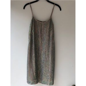 French Connection Iridescent Pearl Queen Dress